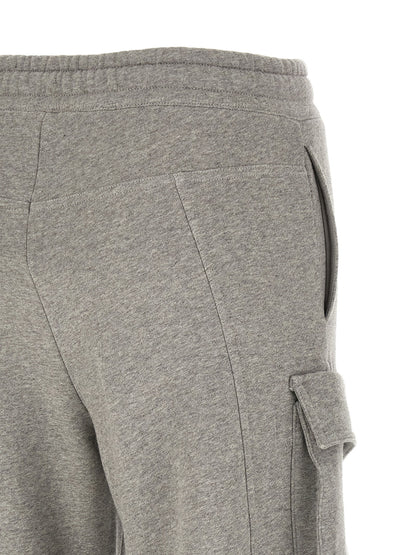 The Attico Gray Cotton Cargo Pants