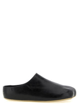 Sabots MM6 Maison Margiela en cuir de veau noir