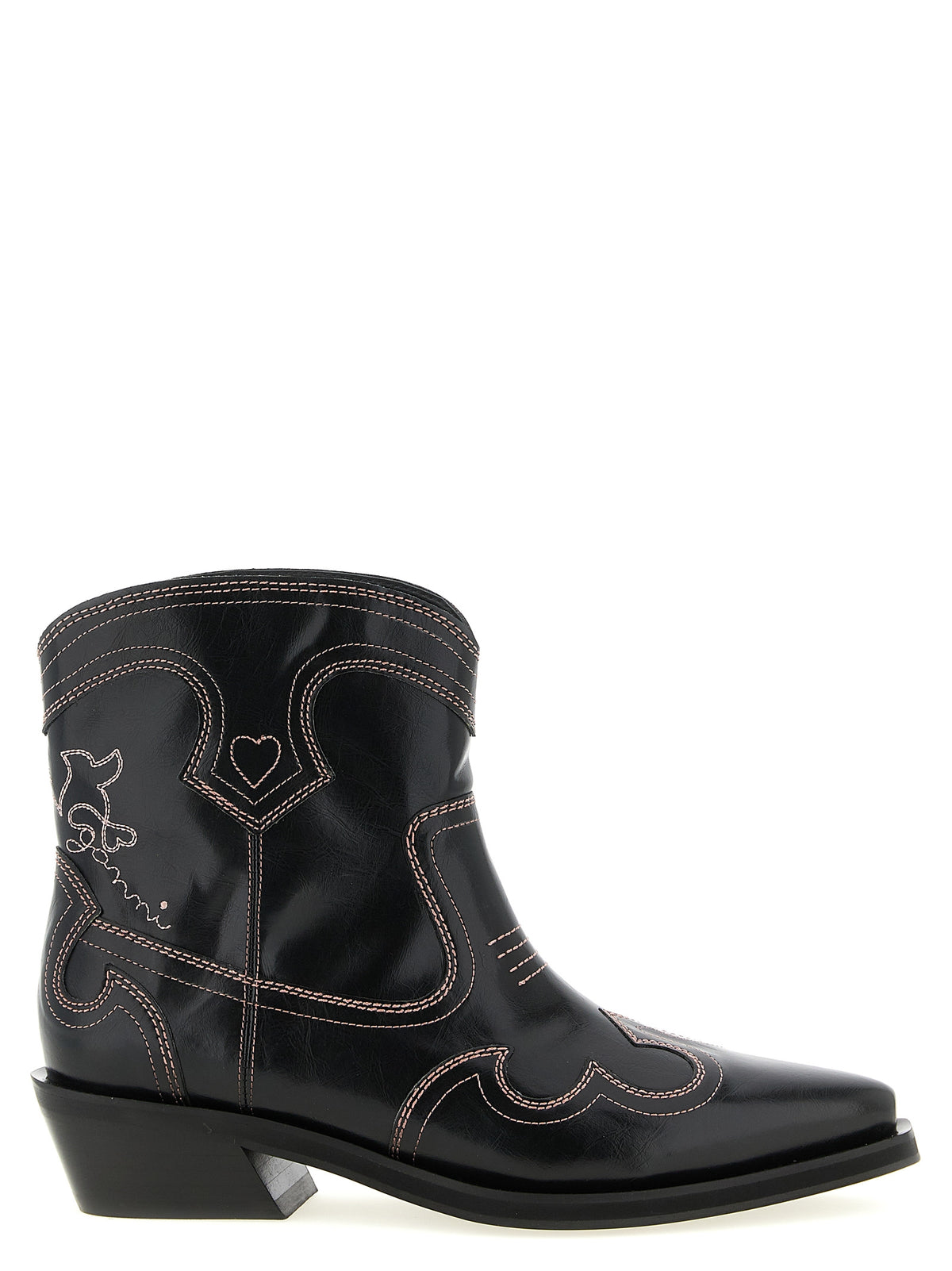 Ganni Black Polyethylene Chelsea Boots - Eco-Friendly Style