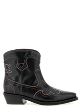 Ganni Black Polyethylene Chelsea Boots - Eco-Friendly Style