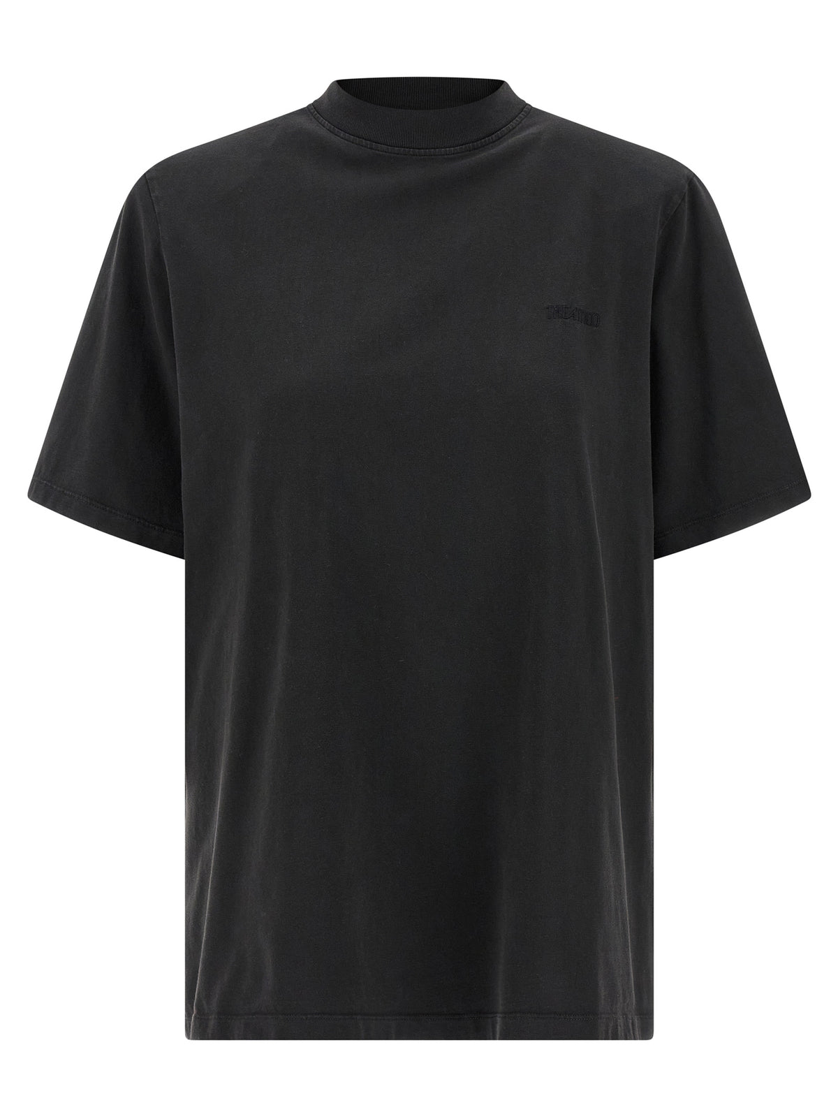 The Attico Black Cotton T-Shirt - Stylish and Comfortable