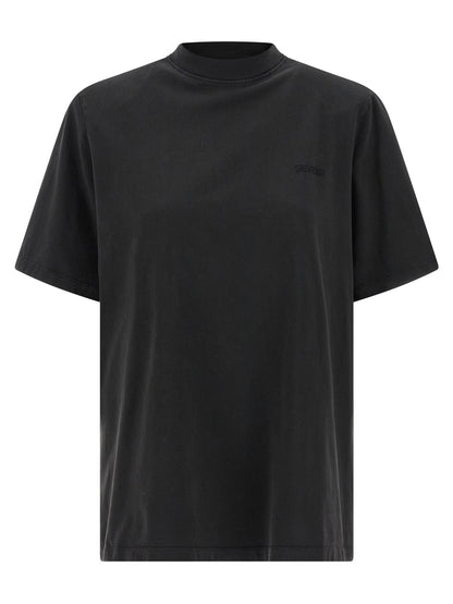 The Attico Black Cotton T-Shirt