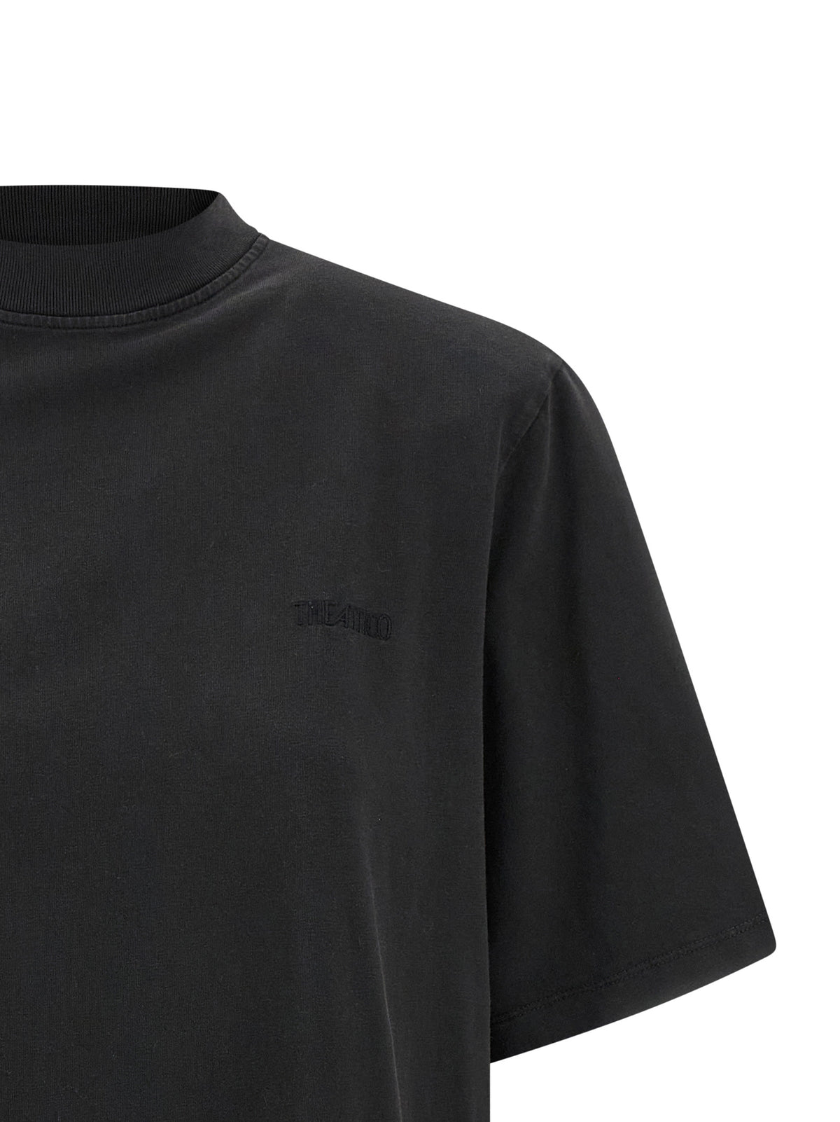 The Attico Black Cotton T-Shirt - Stylish and Comfortable