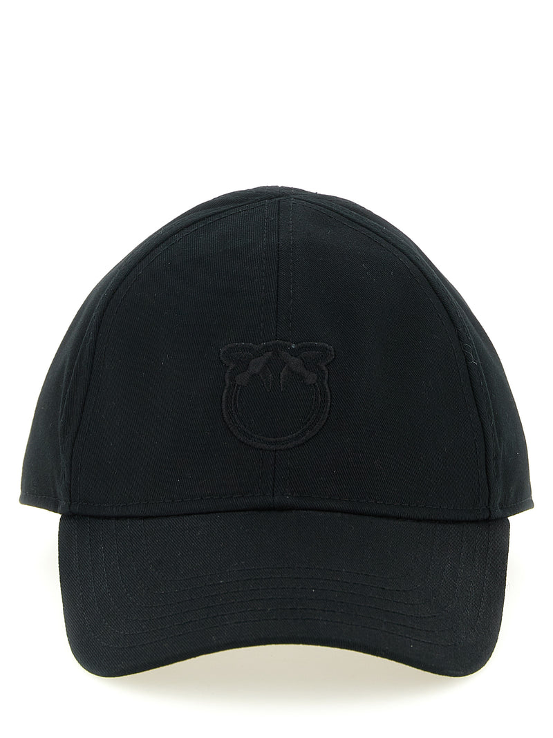 Casquette en coton noir PINKO