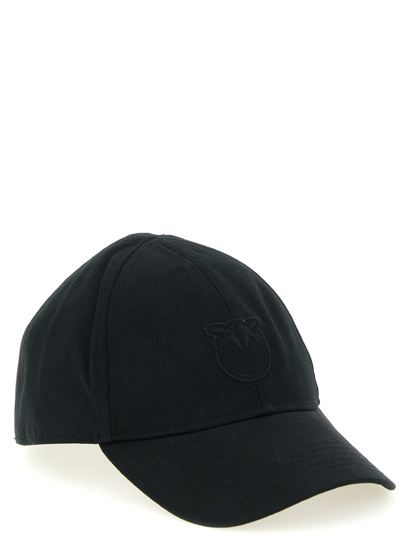 Casquette en coton noir PINKO