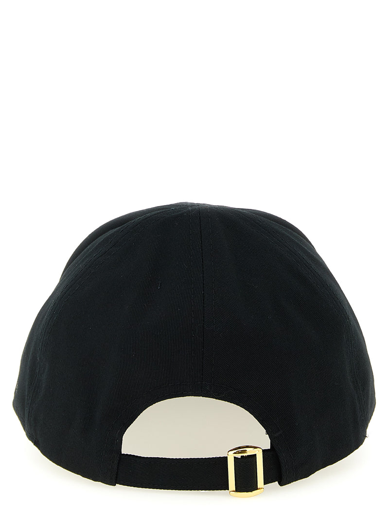 Casquette en coton noir PINKO