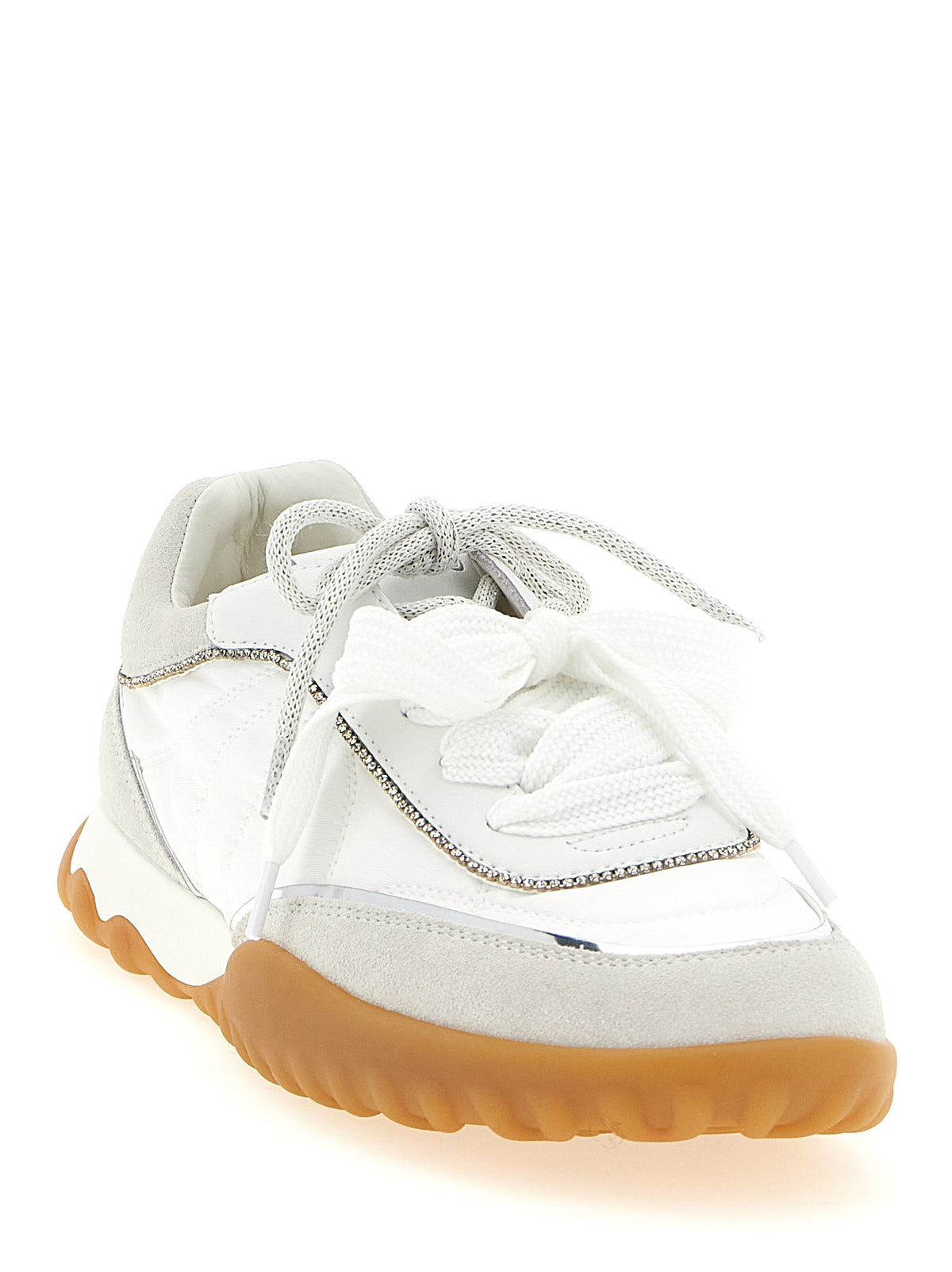 Baskets athlétiques PINKO en cuir de veau blanc