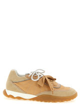 Baskets athlétiques PINKO en cuir de veau beige