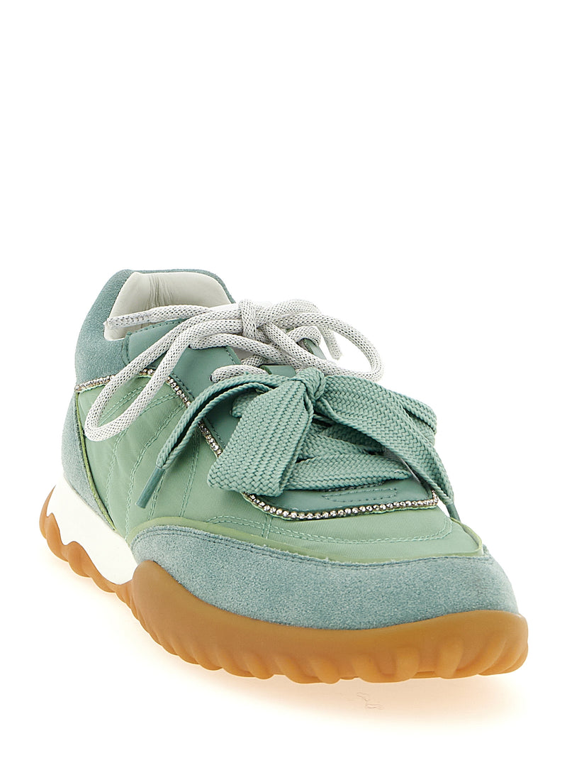 Baskets bicolores en cuir de veau PINKO