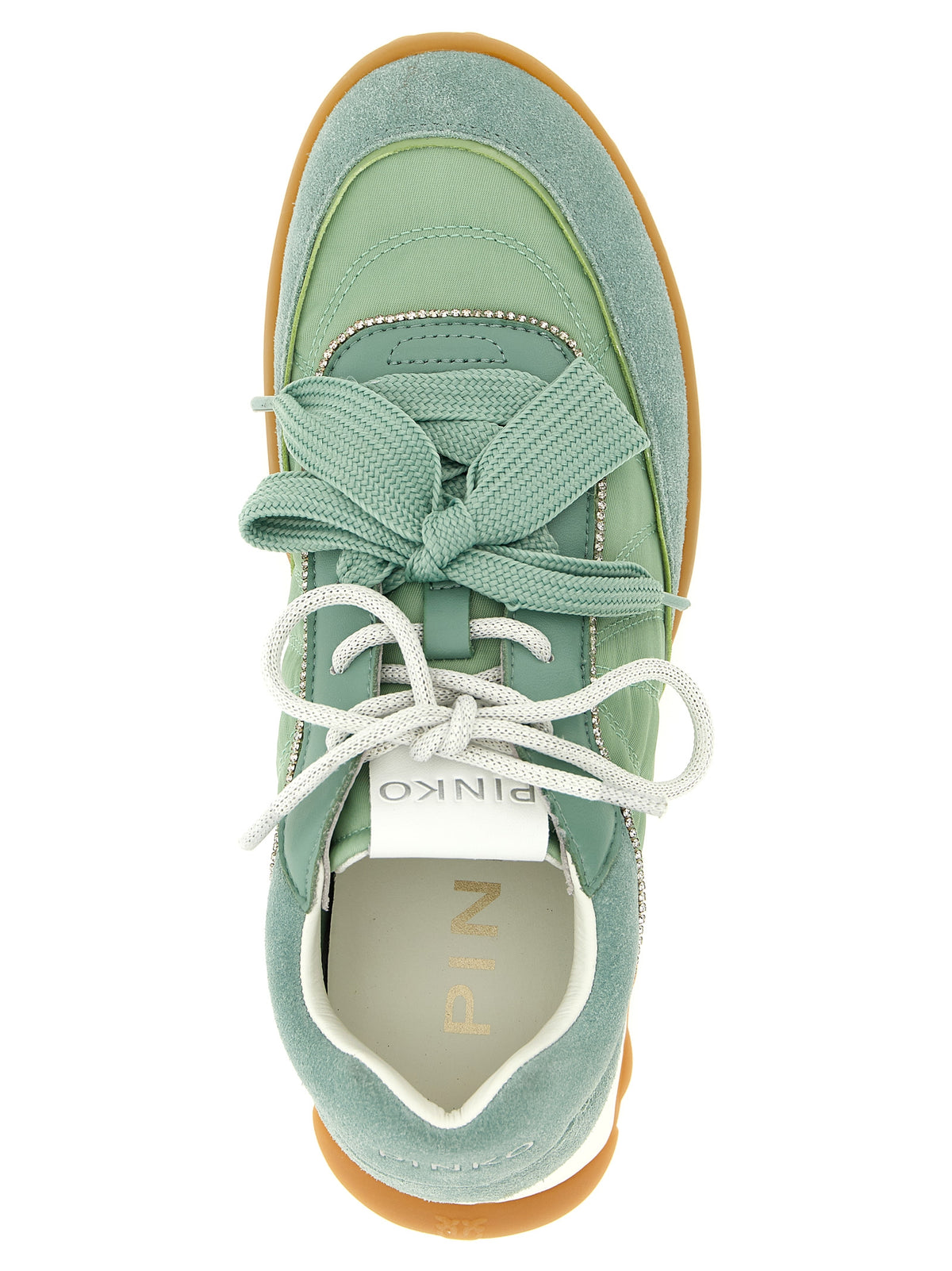 Baskets bicolores en cuir de veau PINKO