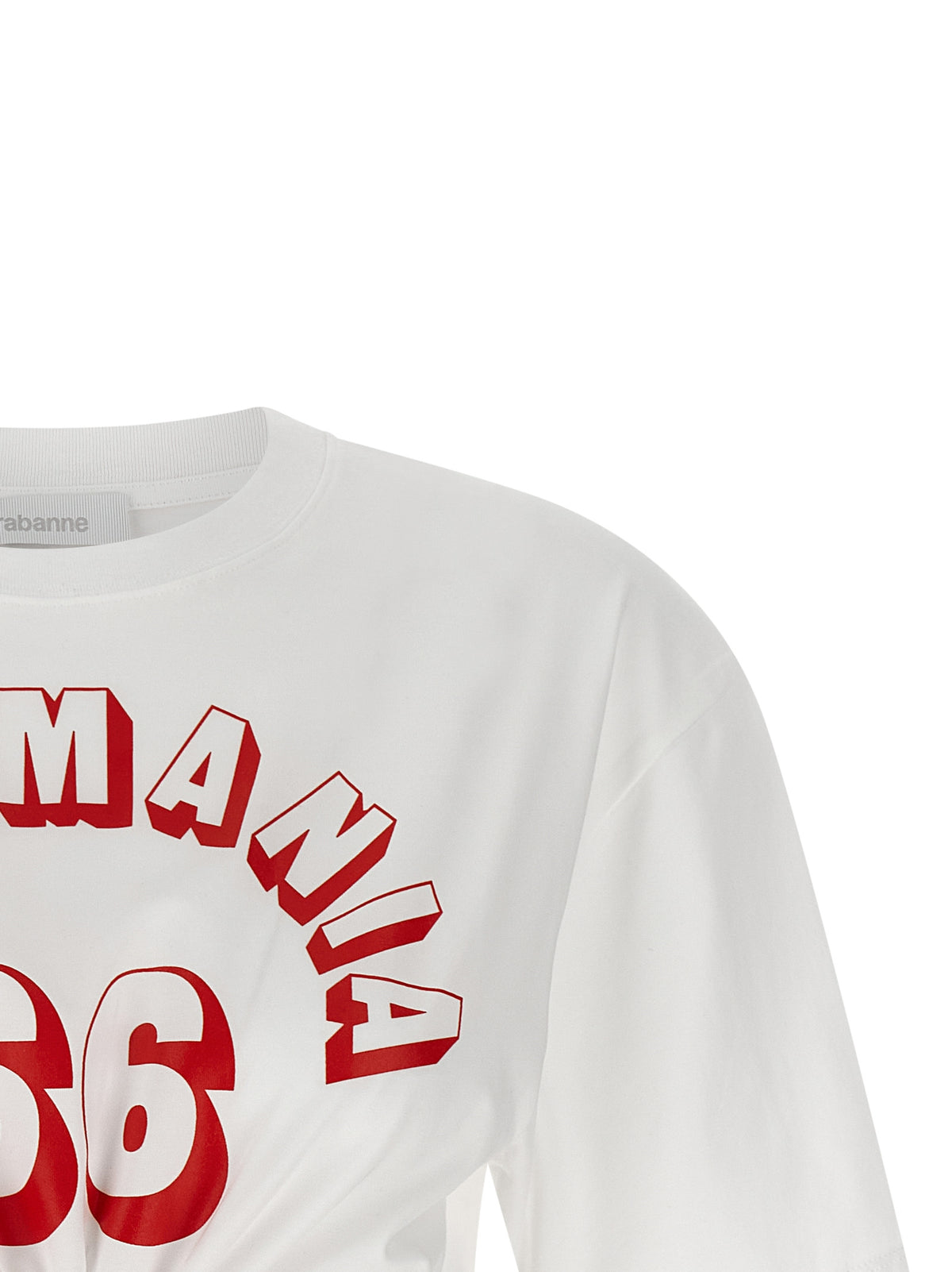 T-shirt en coton blanc Paco Rabanne