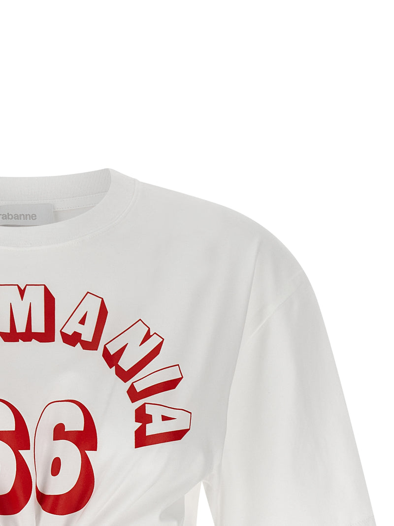 T-shirt en coton blanc Paco Rabanne