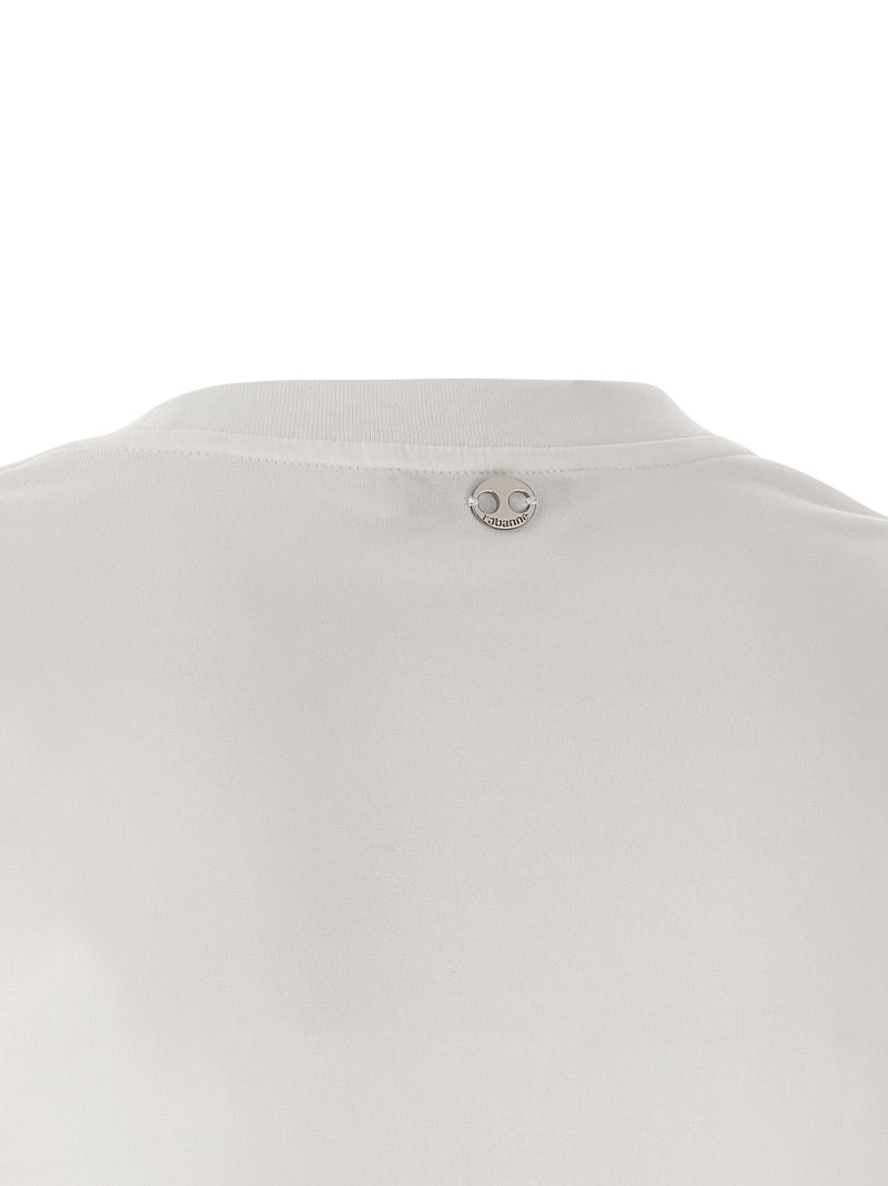 T-shirt en coton blanc Paco Rabanne
