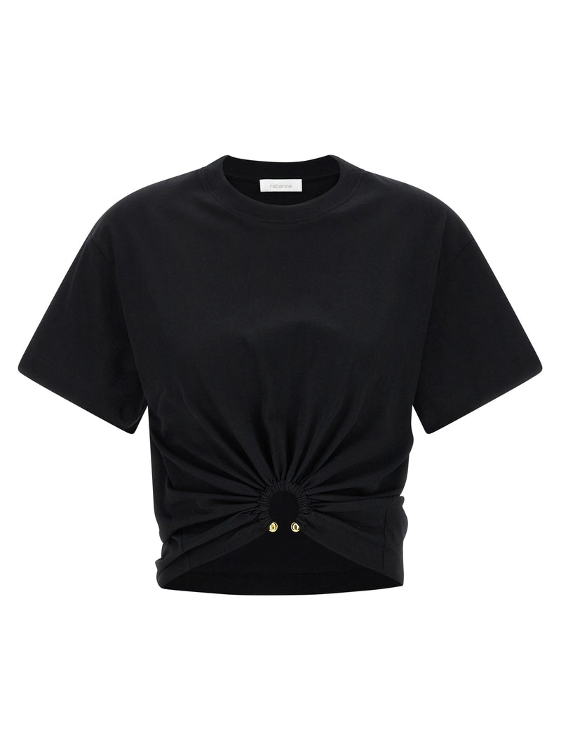 T-shirt Paco Rabanne en coton noir
