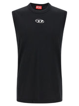 T-shirt en coton noir Diesel