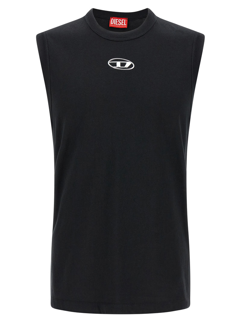 Diesel Black Cotton T-Shirt