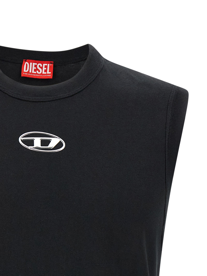 Diesel Black Cotton T-Shirt