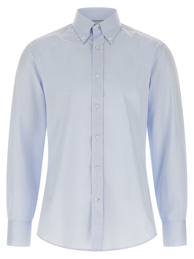 Brunello Cucinelli Blue Cotton Blouse