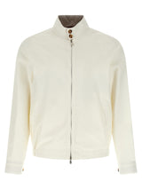 Brunello Cucinelli White Cotton Full-Length Jacket