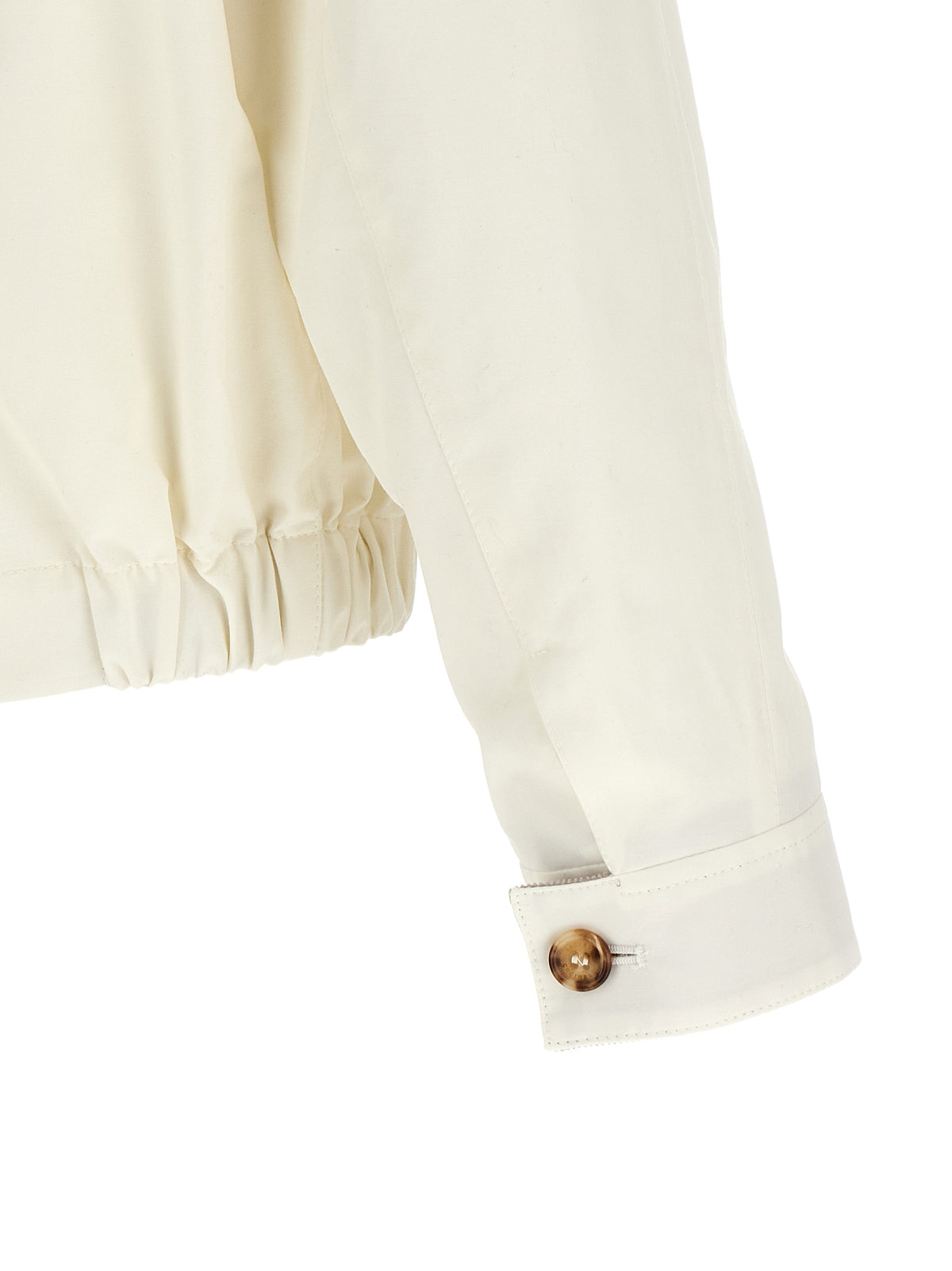 Brunello Cucinelli White Cotton Full-Length Jacket