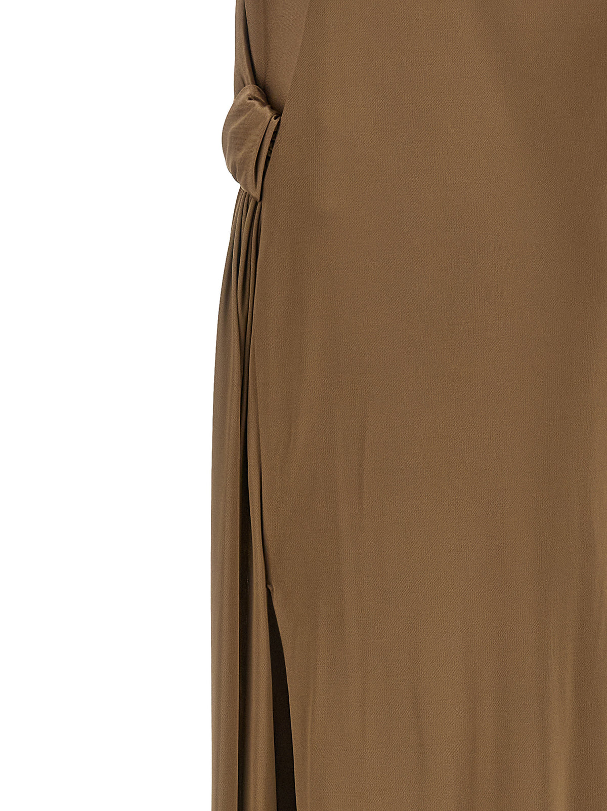 Robe longue en viscose beige Elisabetta Franchi