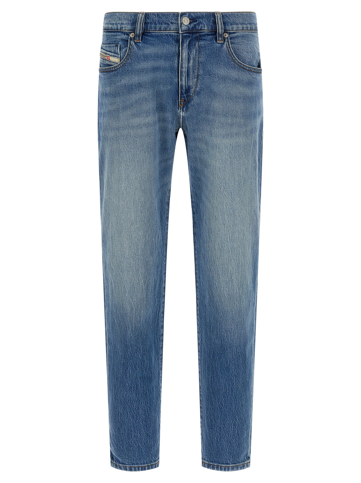 Jean droit Diesel en coton bleu