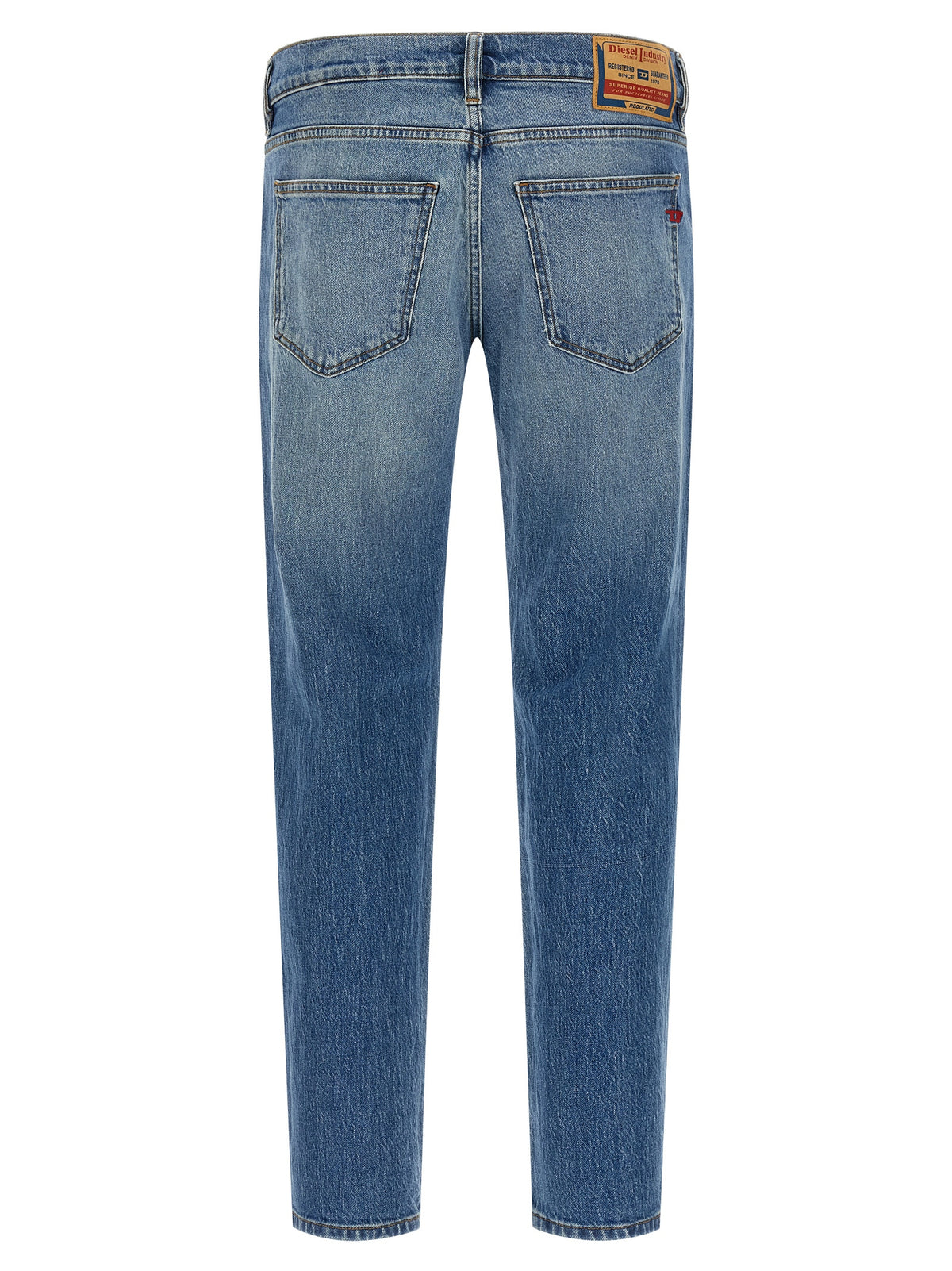 Jean droit Diesel en coton bleu