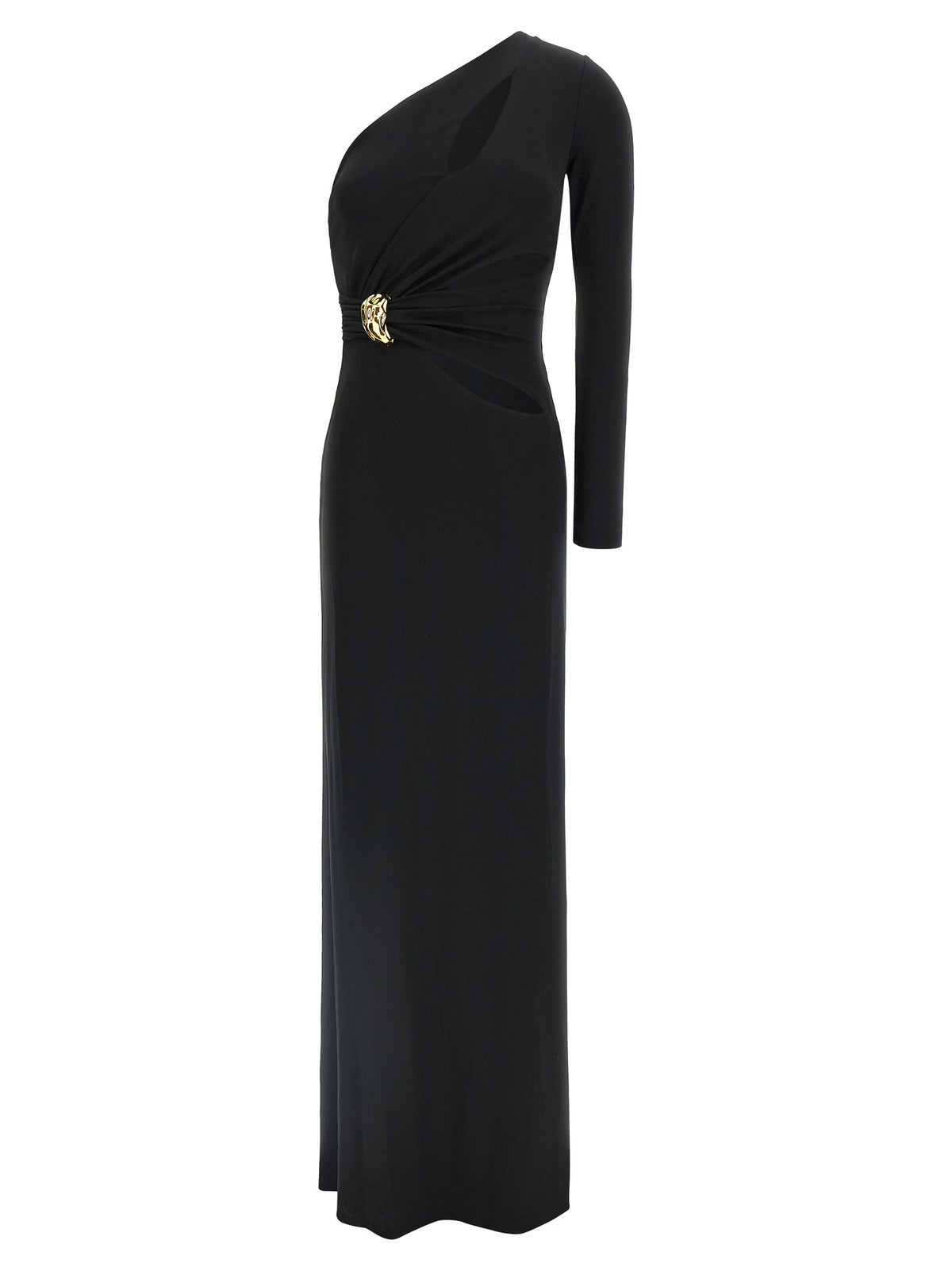Robe longue Elisabetta Franchi noire en viscose
