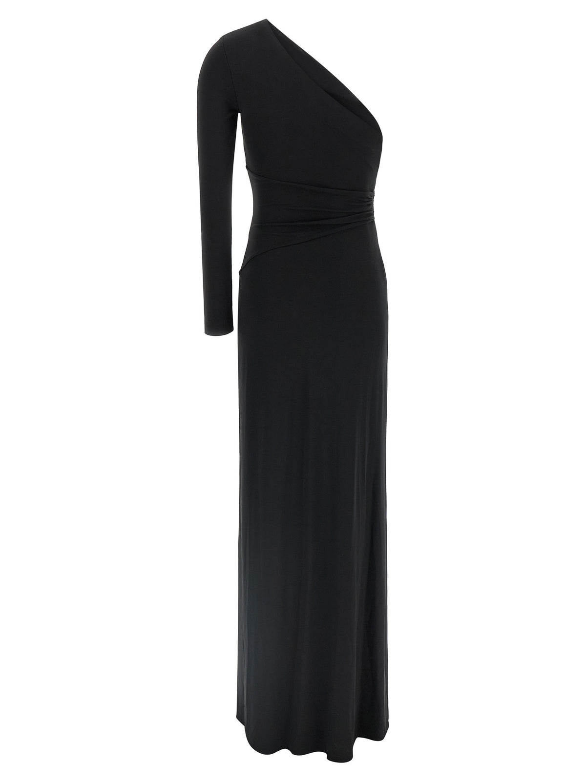 Robe longue Elisabetta Franchi noire en viscose
