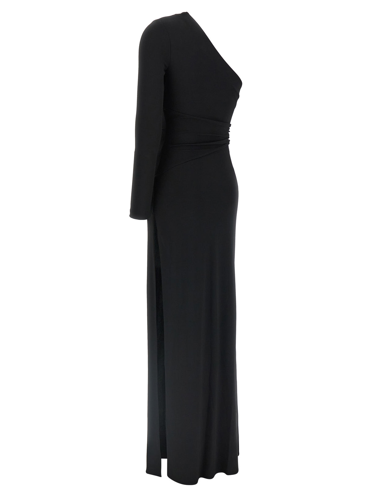 Robe longue Elisabetta Franchi noire en viscose