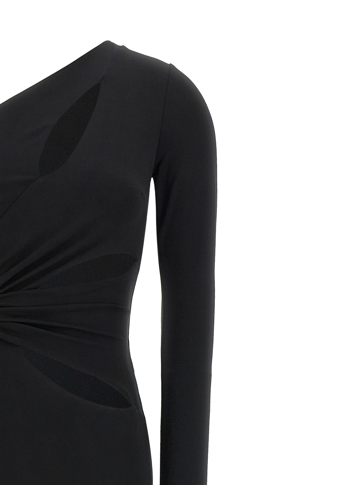 Robe longue Elisabetta Franchi noire en viscose
