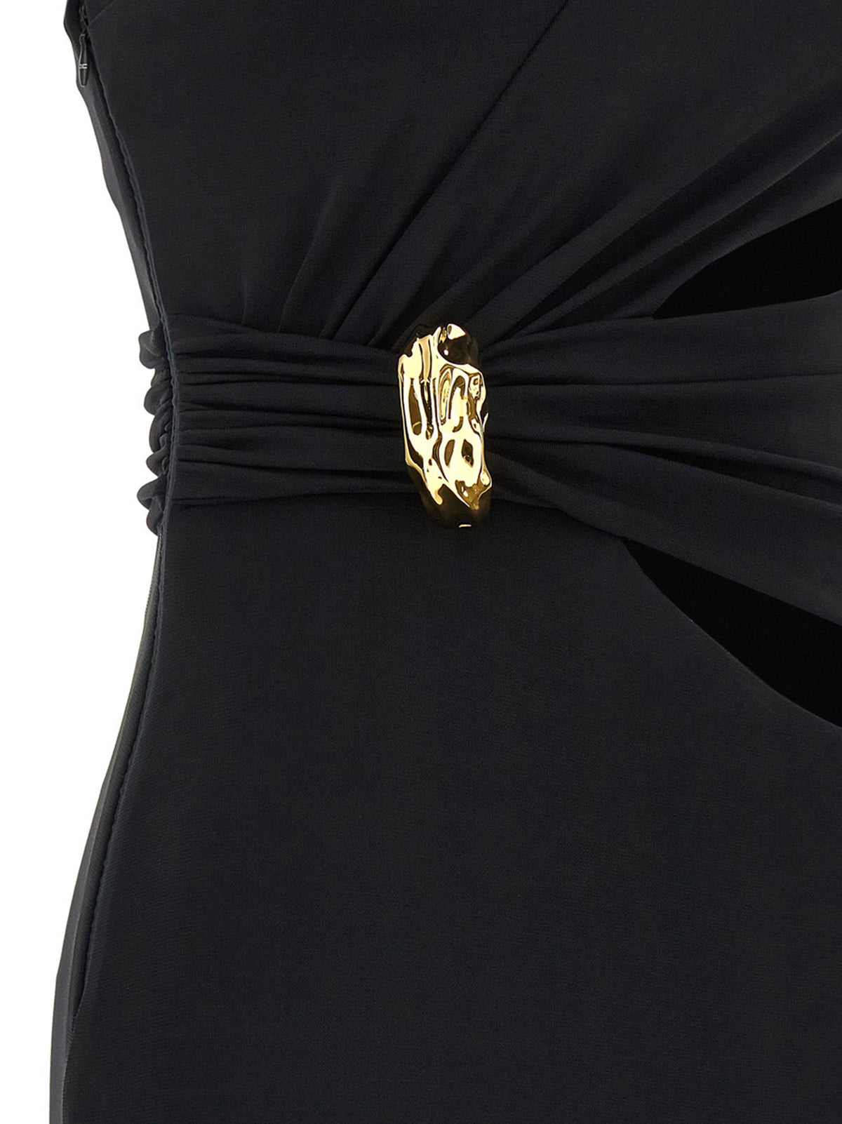 Robe longue Elisabetta Franchi noire en viscose
