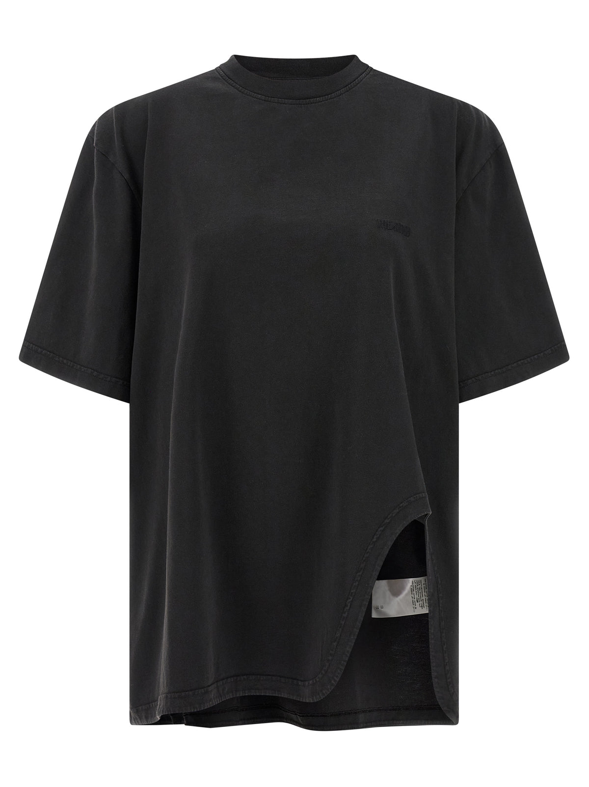 T-shirt en coton noir Attico