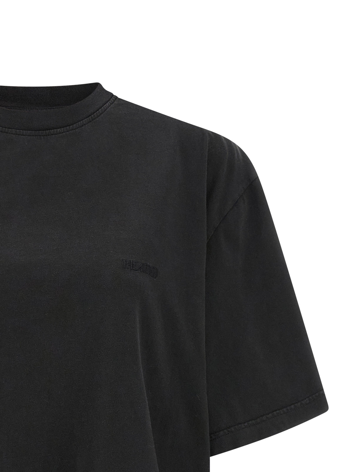 T-shirt en coton noir Attico