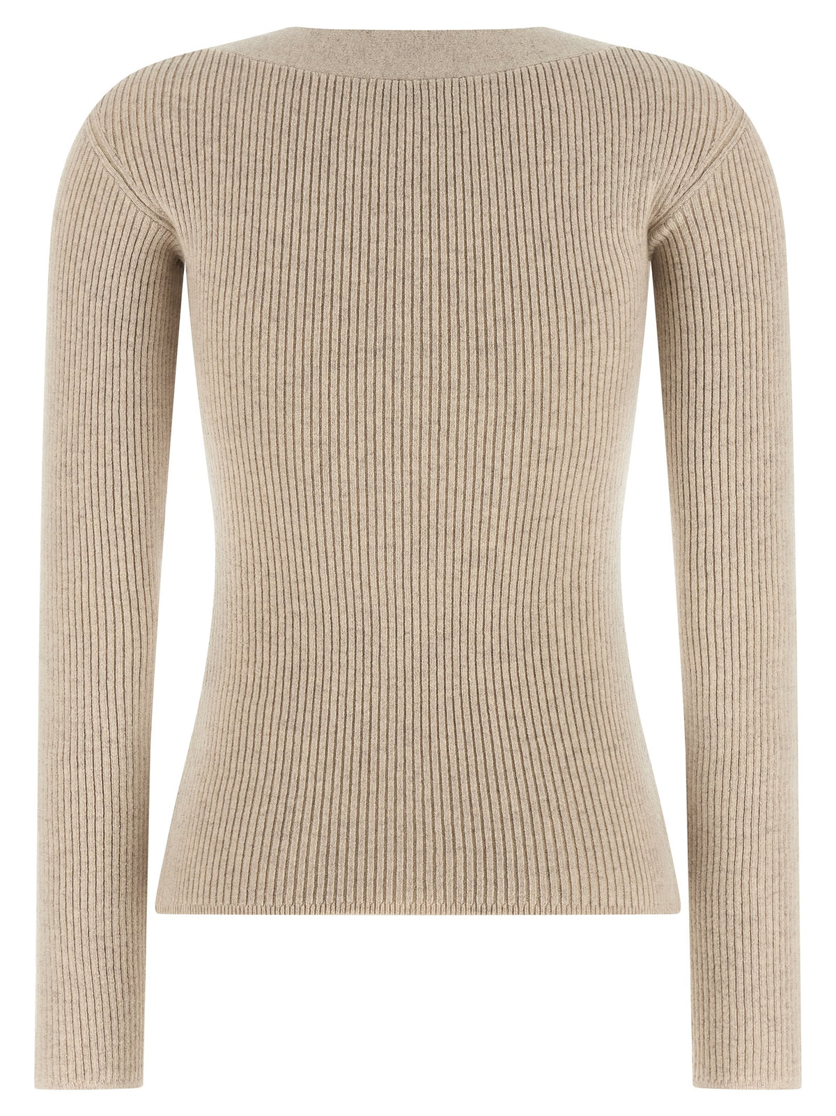 Max Mara Beige Wool Cardigan