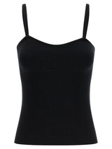 Max Mara Black Virgin Wool Tank Tops