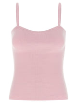 T-shirt sans manches Max Mara multicolore en laine vierge