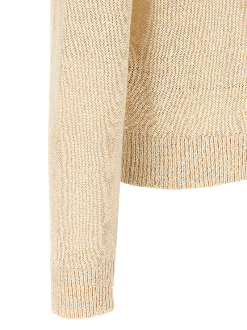 Gilet en chanvre beige Jil Sander
