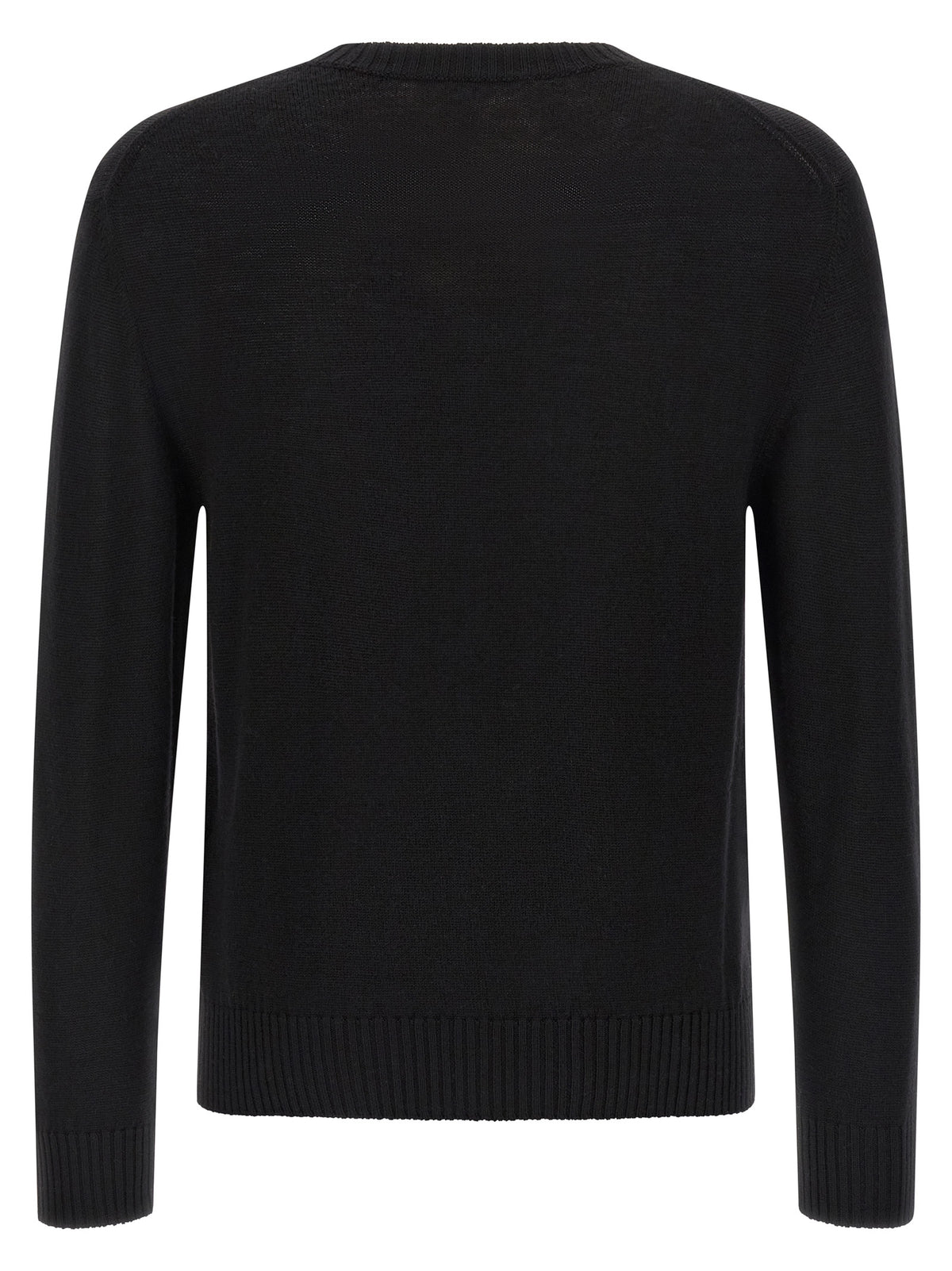 Jil Sander Black Virgin Wool Cardigan