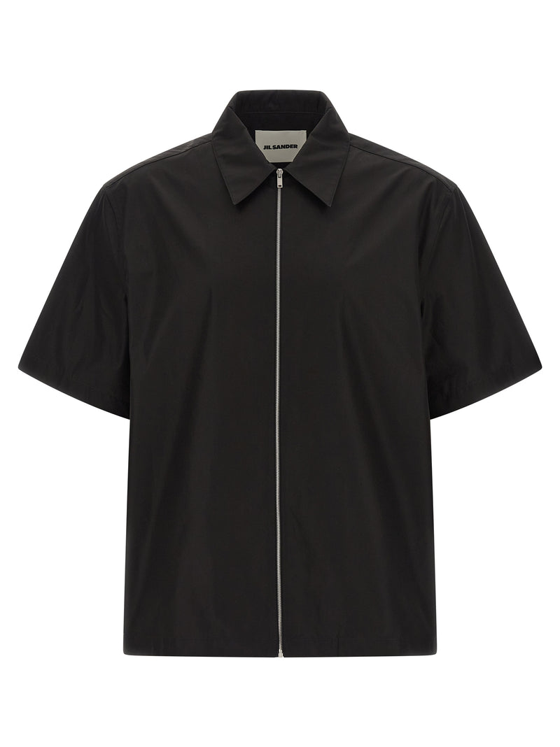 Chemisier noir en coton Jil Sander