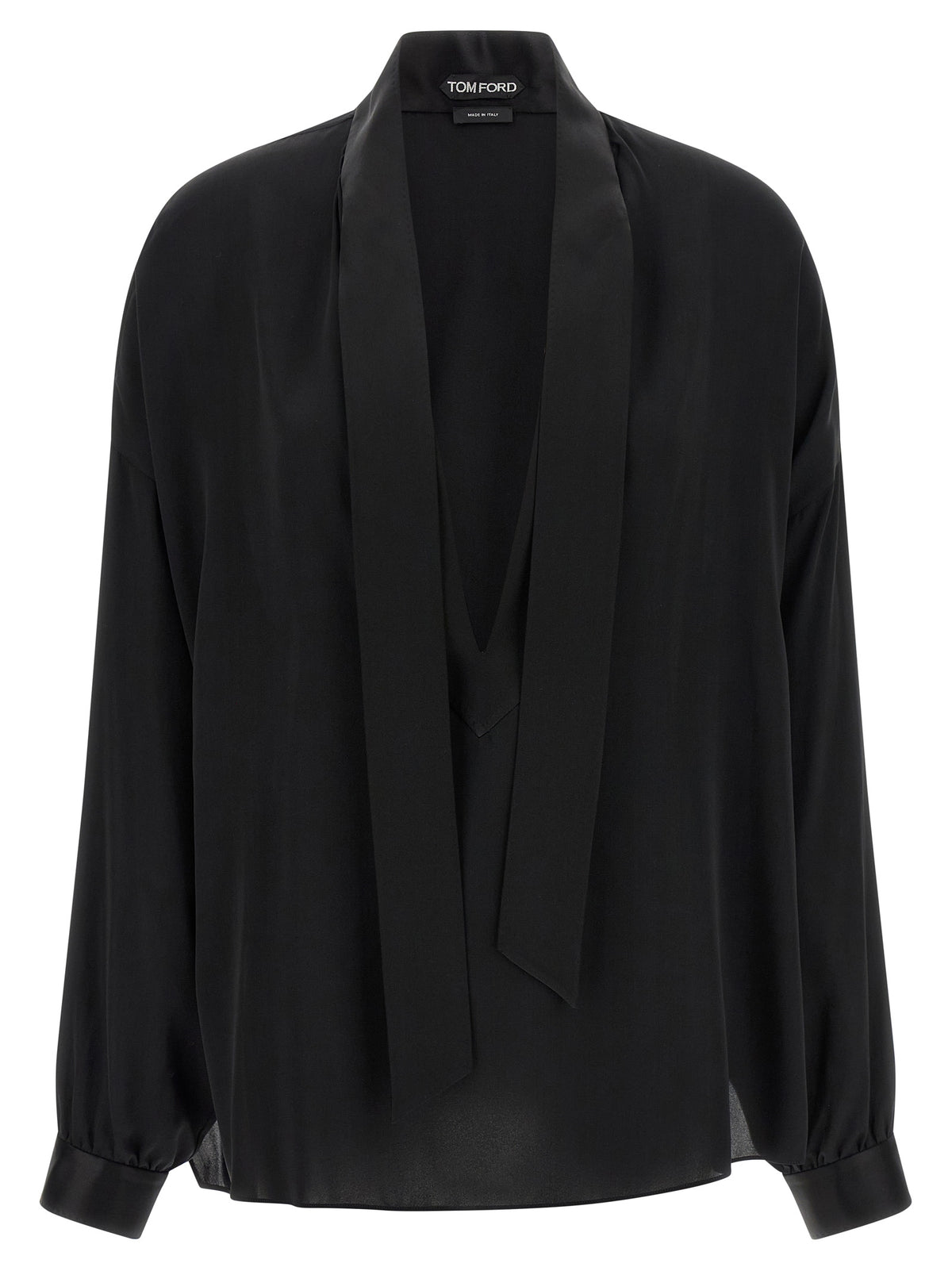 Chemisier en soie noire Tom Ford