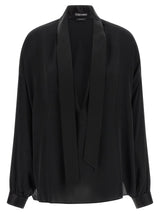 Chemisier en soie noire Tom Ford