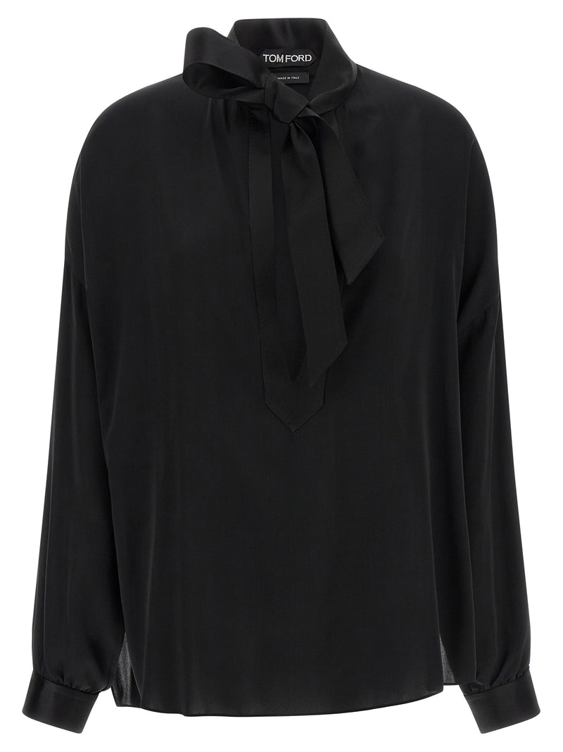 Chemisier en soie noire Tom Ford