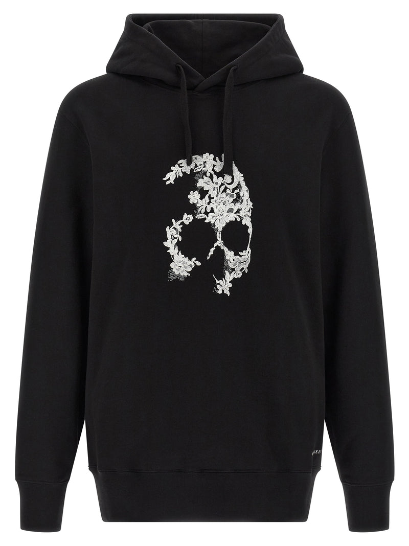 Sweat-shirt bicolore en coton Alexander McQueen