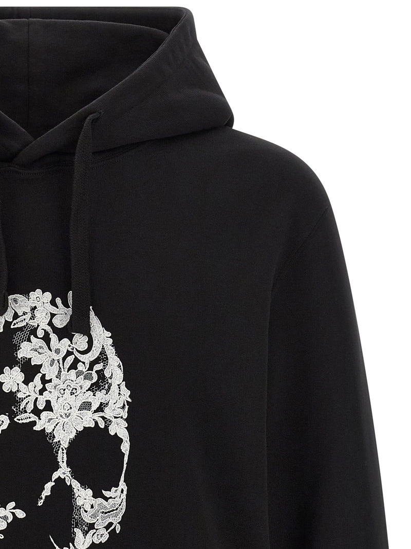 Sweat-shirt bicolore en coton Alexander McQueen