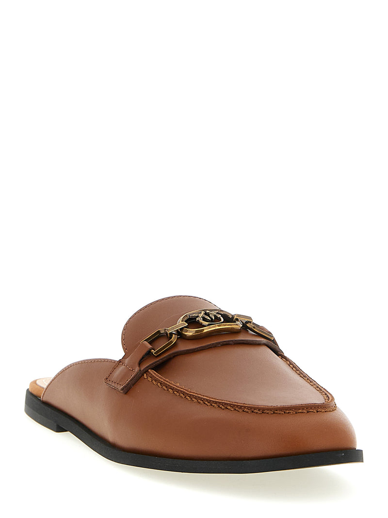 Ballerines PINKO en cuir de veau marron