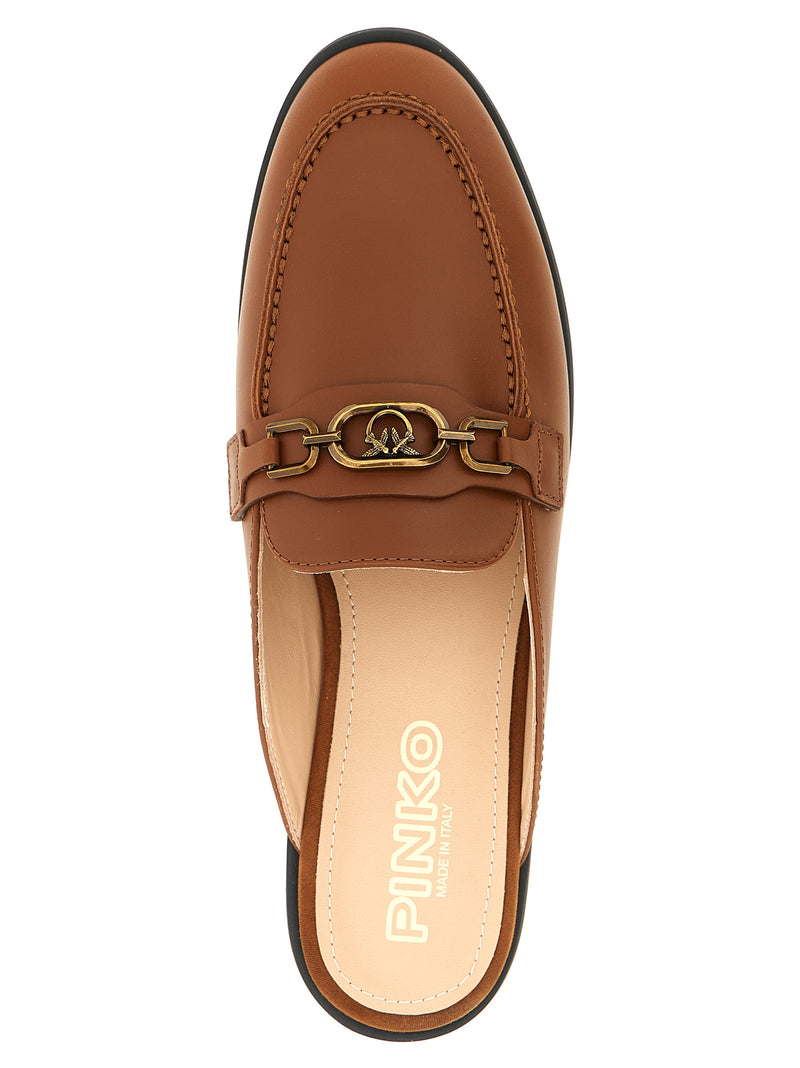 Ballerines PINKO en cuir de veau marron