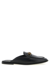 Mules en cuir de veau noir PINKO