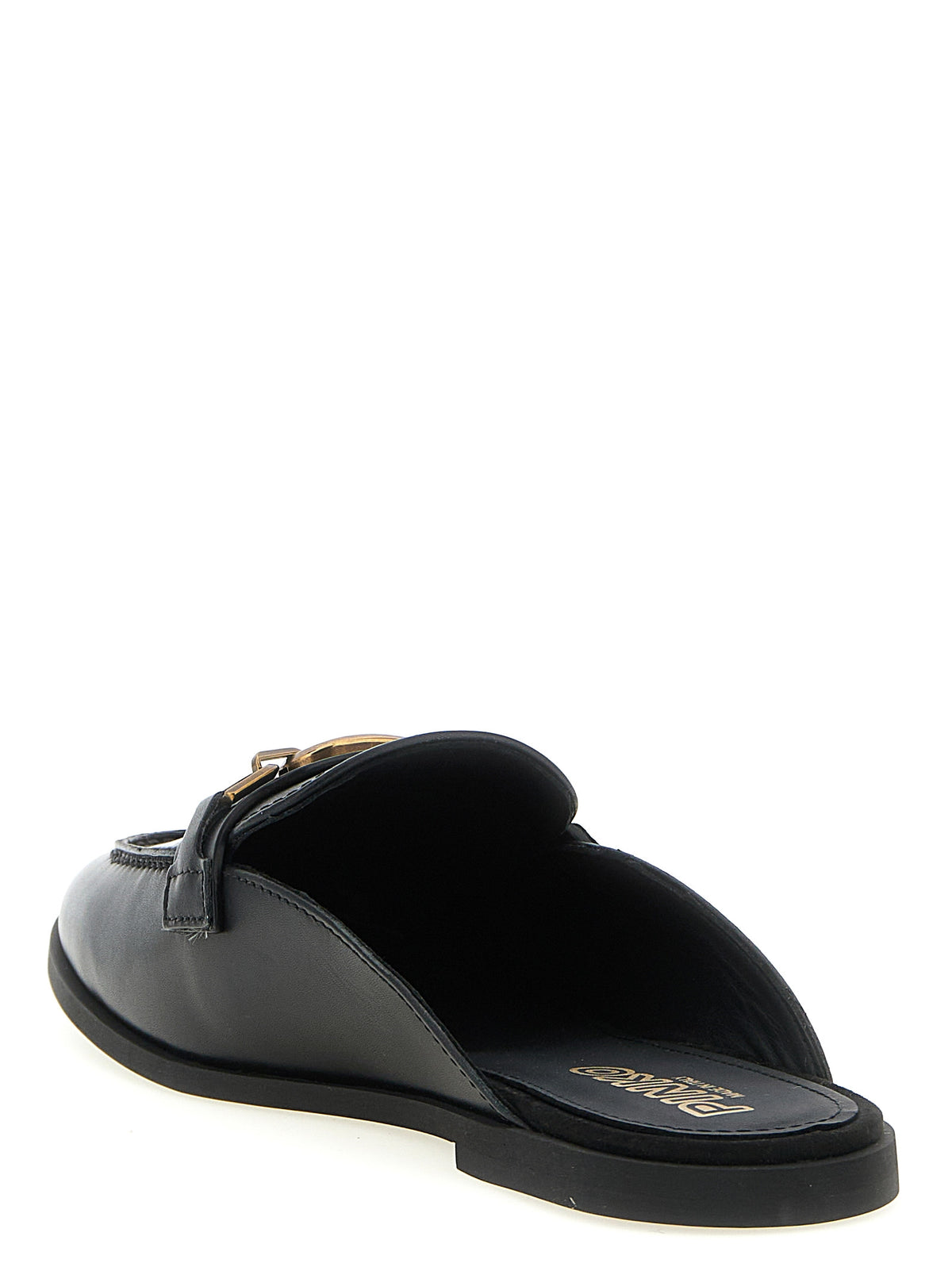 Mules en cuir de veau noir PINKO