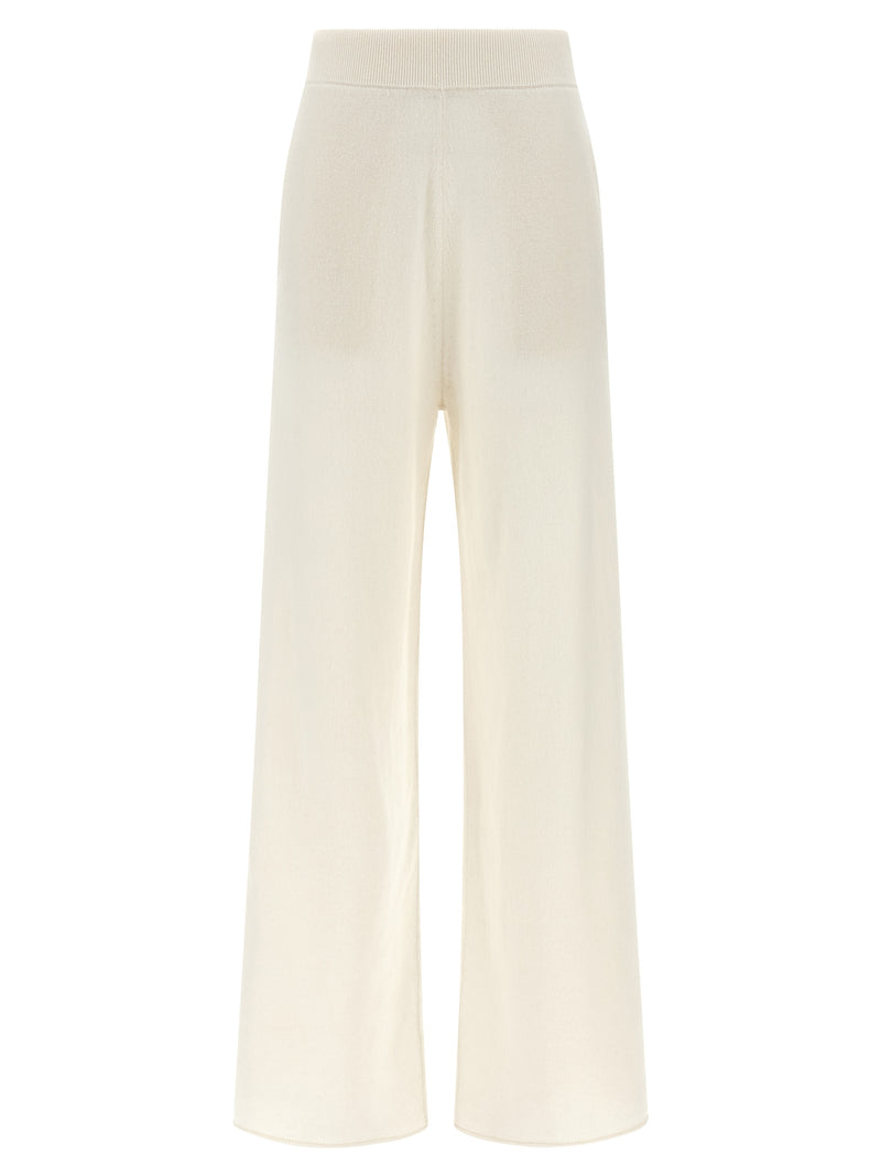 Pantalon décontracté en cachemire blanc Max Mara